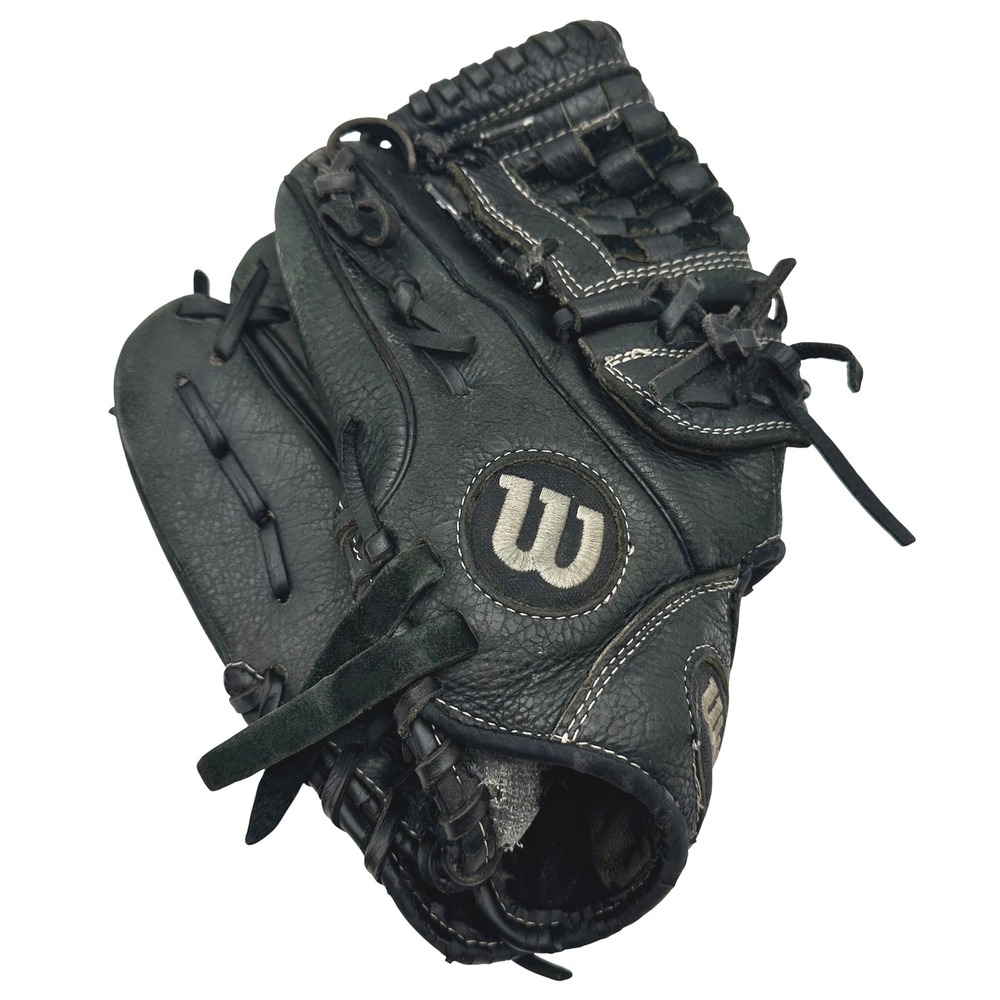 Wilson A500 11 Inch Baseball Glove Black Leather Basket Web Youth A05RB11XX